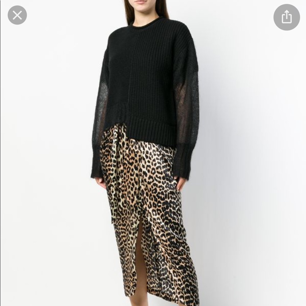 Alexander Wang Wool + Mohair Black Sweater - Picture 2 of 8